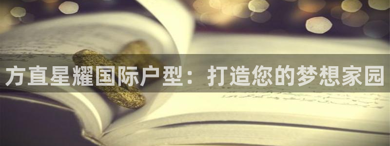 华信娱乐登录网：方直星耀国际户型：打造您的梦想家园